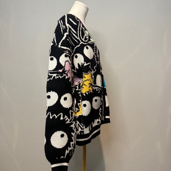 Steady Hands M/L Soot Sprite My Neighbor Totoro cardigan - Picture 4 of 7